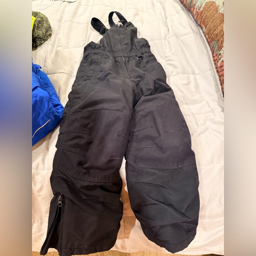 Lands' End Kids Black Squall Ski Pants